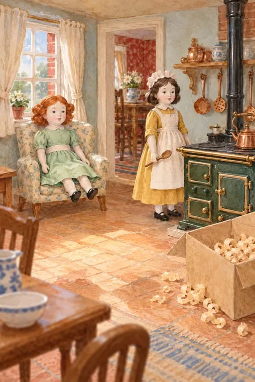 Illustration from page 3 of The Tale of Two Bad Mice: A Gentle Retelling
