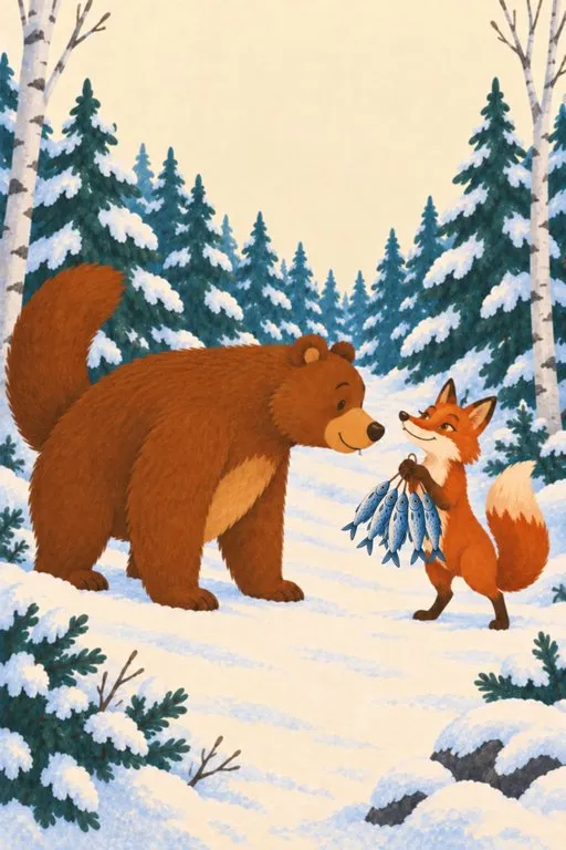 Illustration from page 3 of Why the Bear Is Stumpy-Tailed: A Gentle Retelling
