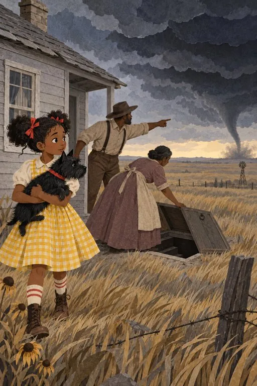 Illustration from page 2 of The Wonderful Wizard of Oz: A Gentle Retelling