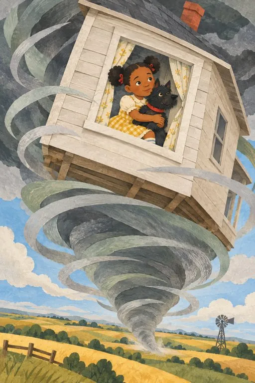 Illustration from page 3 of The Wonderful Wizard of Oz: A Gentle Retelling
