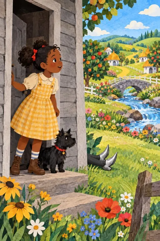 Illustration from page 4 of The Wonderful Wizard of Oz: A Gentle Retelling